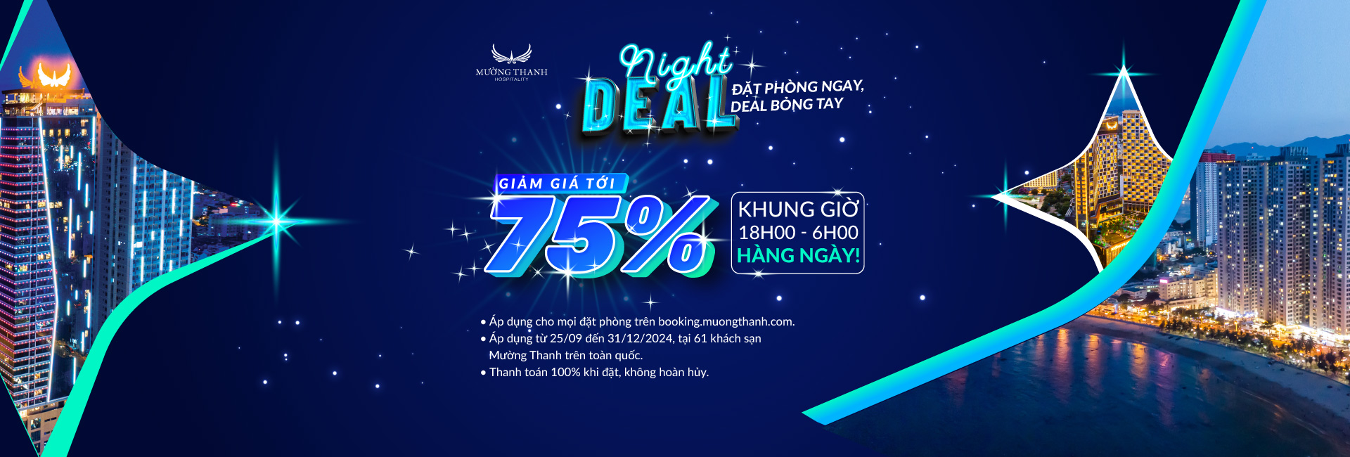 https://booking.muongthanh.com/Chương trình ưu đãi Night Deal