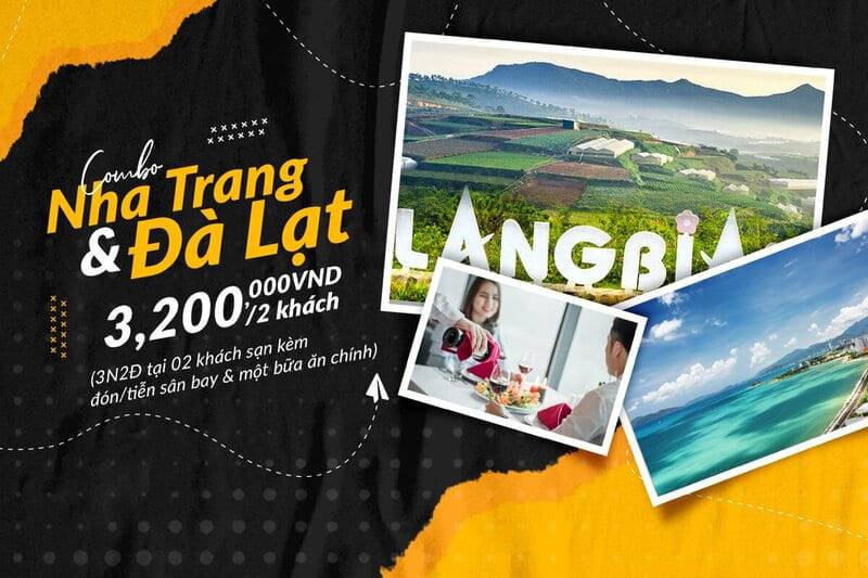 [NHA TRANG - DA LAT] A 3-day & 2-night stay + Free one-way airport transfer + 01 complimentary meal