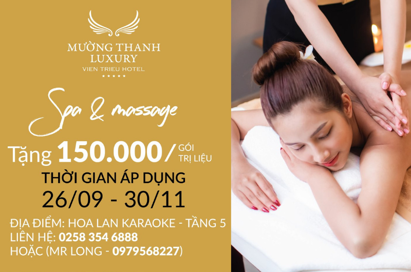 T Voucher Spamassage Enjoy Your Vacation With Hot Deals From Muong Thanh Luxury Vien Trieu