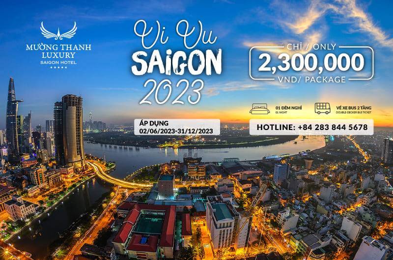 [VI VU SAIGON] - Luxury room 2D1N + 2 Double Decker Bus Tickets to visit Saigon
