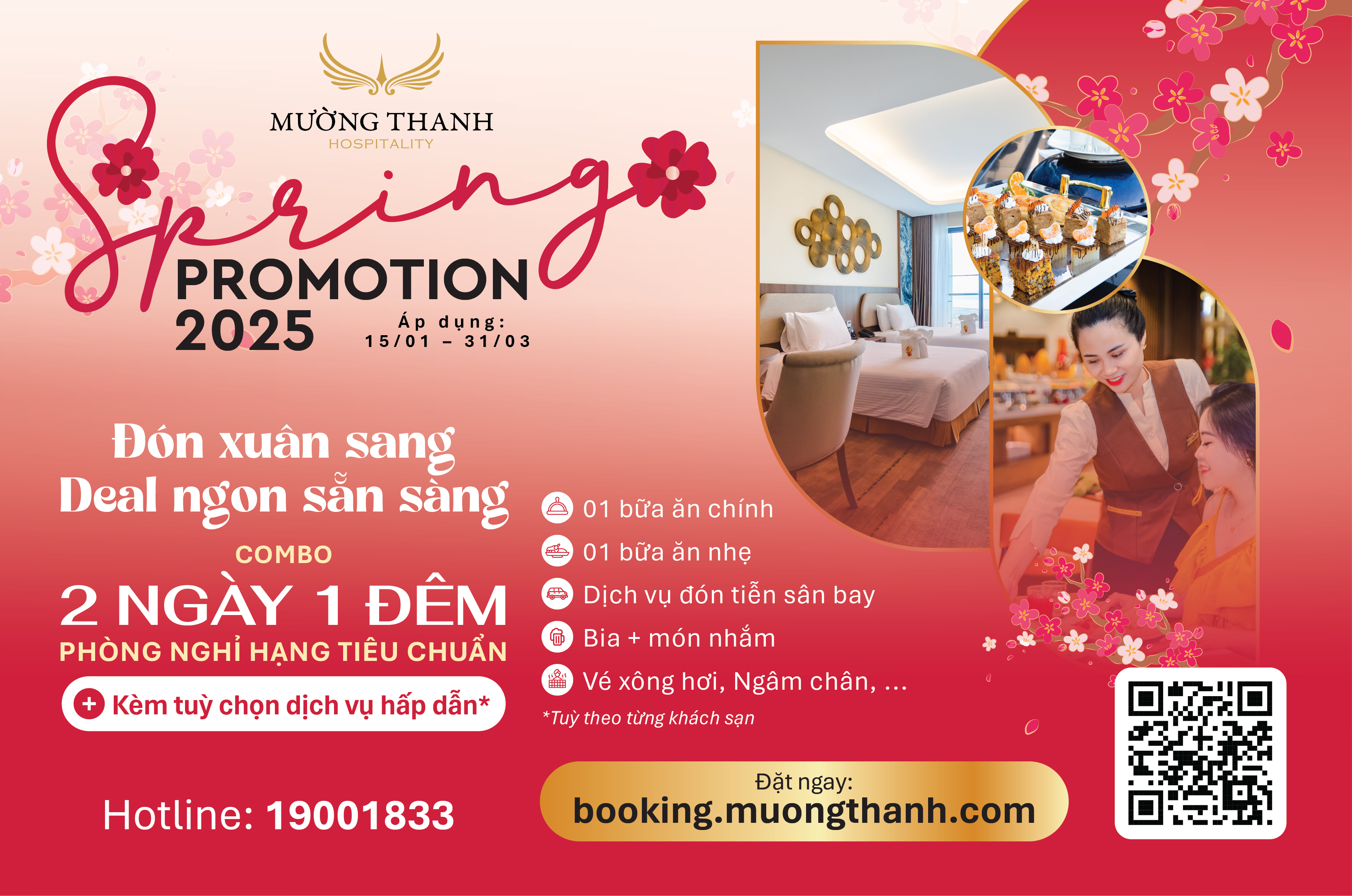 [SPRING PROMOTION 2025] Nghỉ dưỡng 2N1D + combo 02 lon bia kèm món nhắm