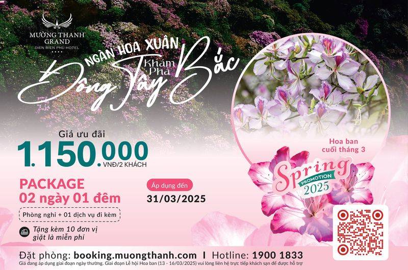 [SPRING PROMOTION | ĐIỆN BIÊN PHỦ] Nghỉ dưỡng 2N1Đ và miễn phí 10 món đồ giặt là