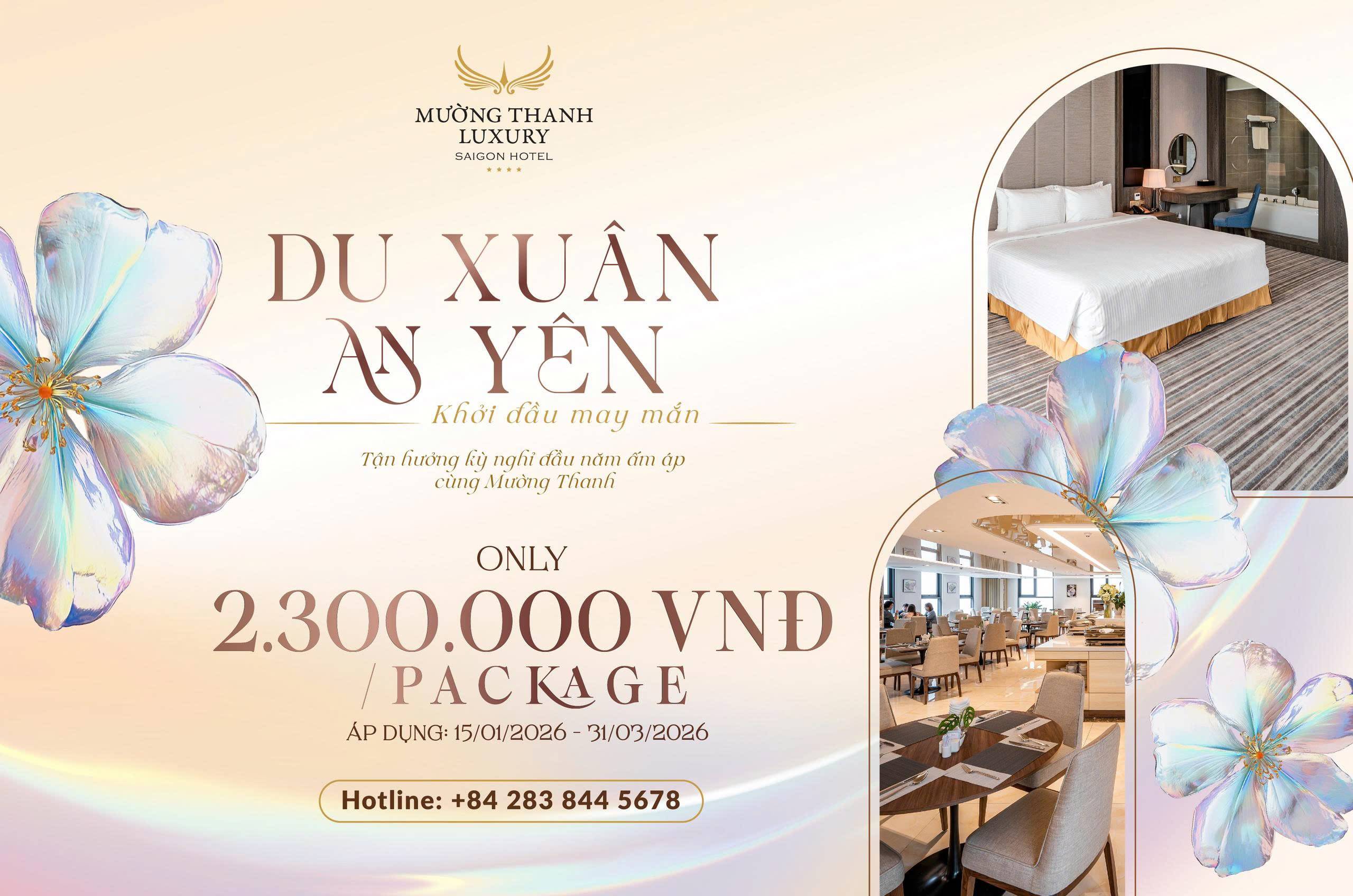 [SAIGON] - 1 NIGHT SPRING PACKAGE INCLUDING MEAL