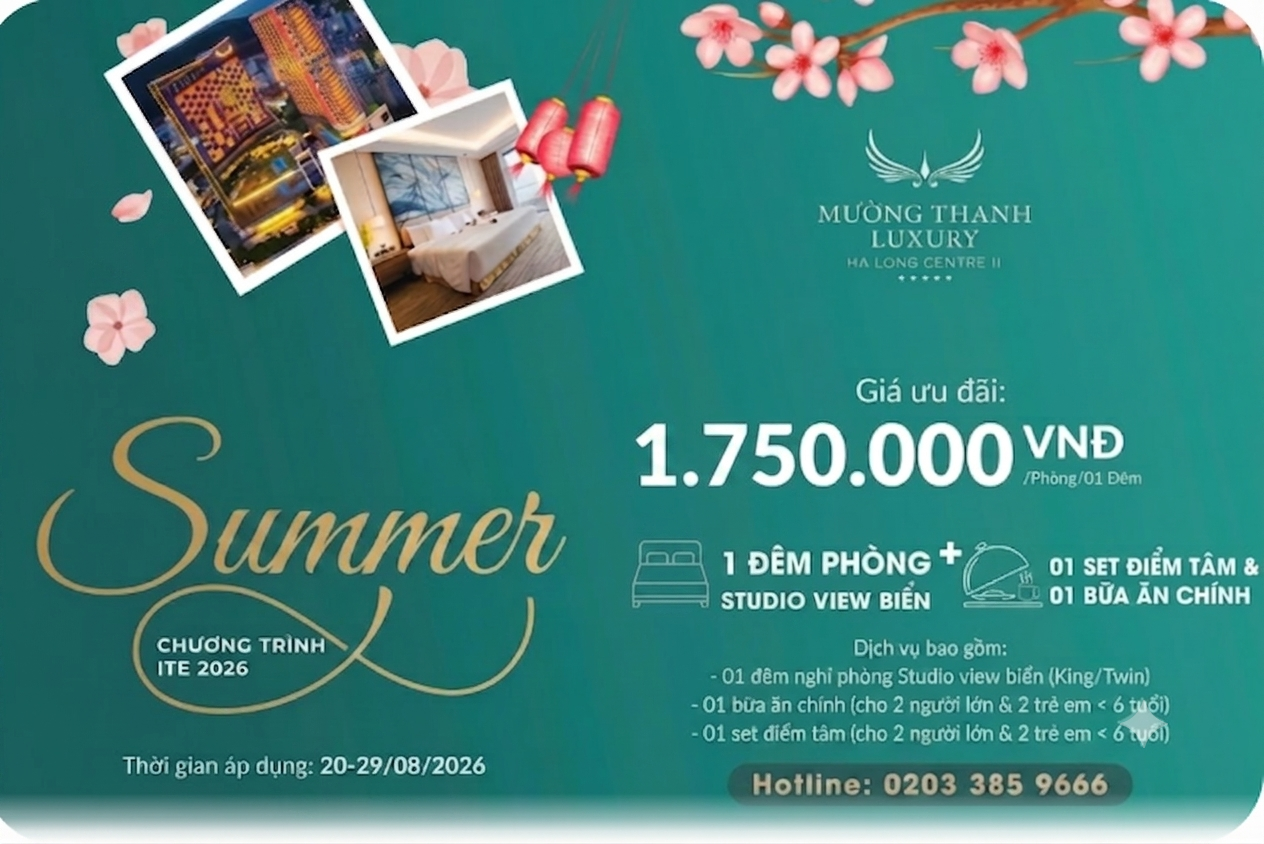 ITE 2026 với ưu đãi chỉ từ 1.750.000vnd/phòng/đêm