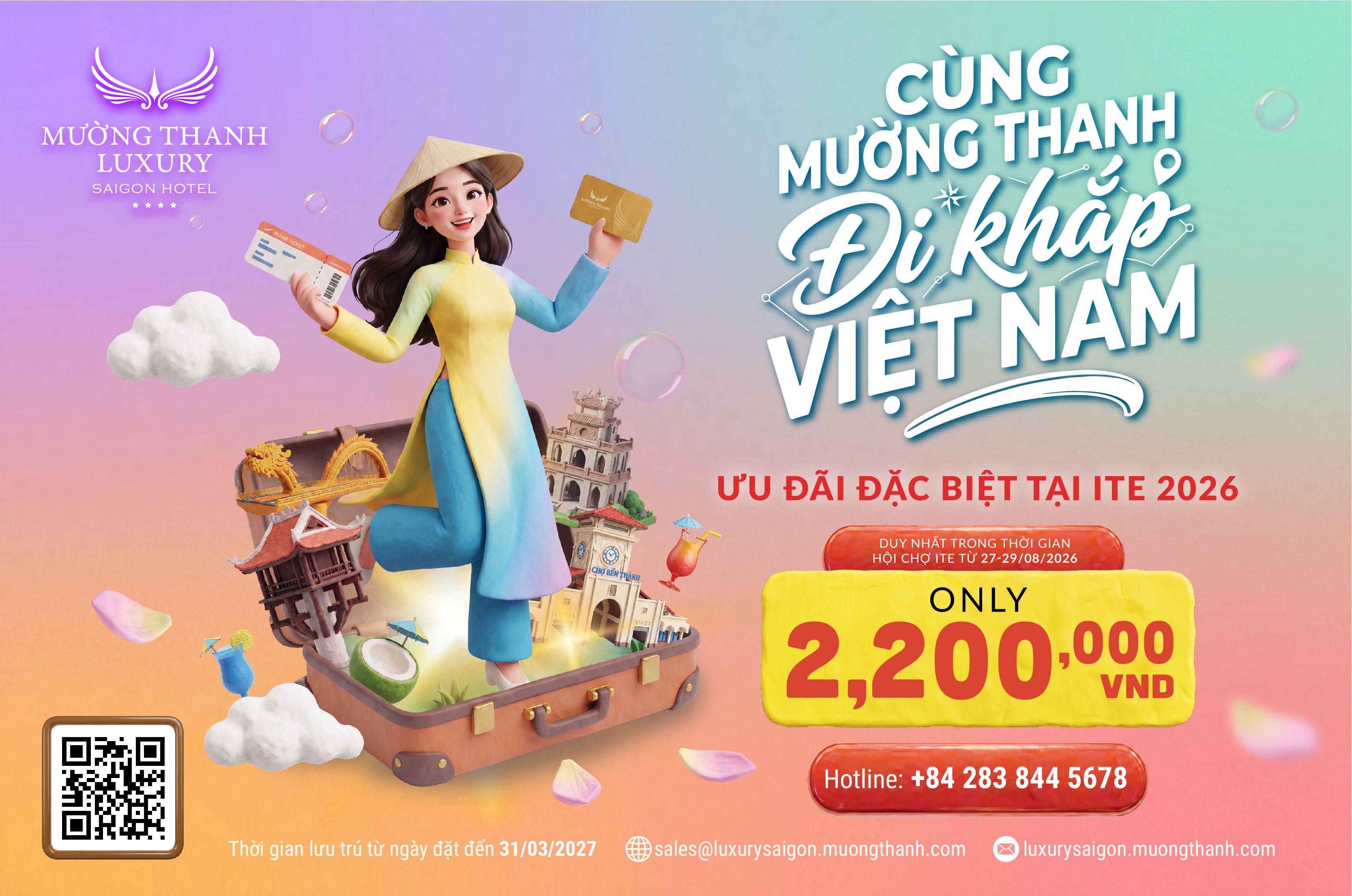 [SĂN DEAL ITE 2026 | SÀI GÒN] Nghỉ dưỡng 2N1Đ + 01 bữa ăn chính và 01 socola handmade